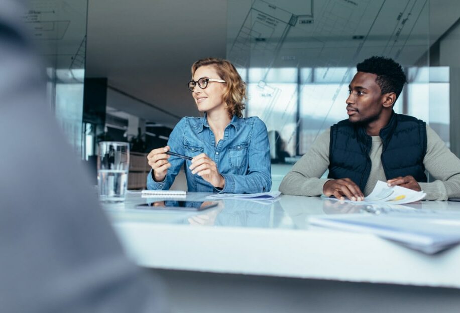 Entrepreneur Business Man and Woman Team Meeting