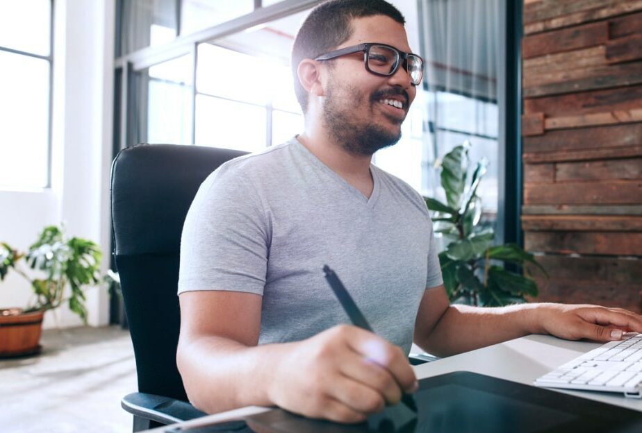 Entrepreneur Business Man Working from Home