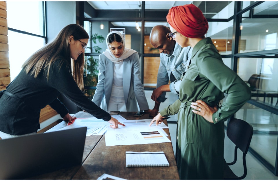 Entrepreneur Business Man and Woman Team Meeting